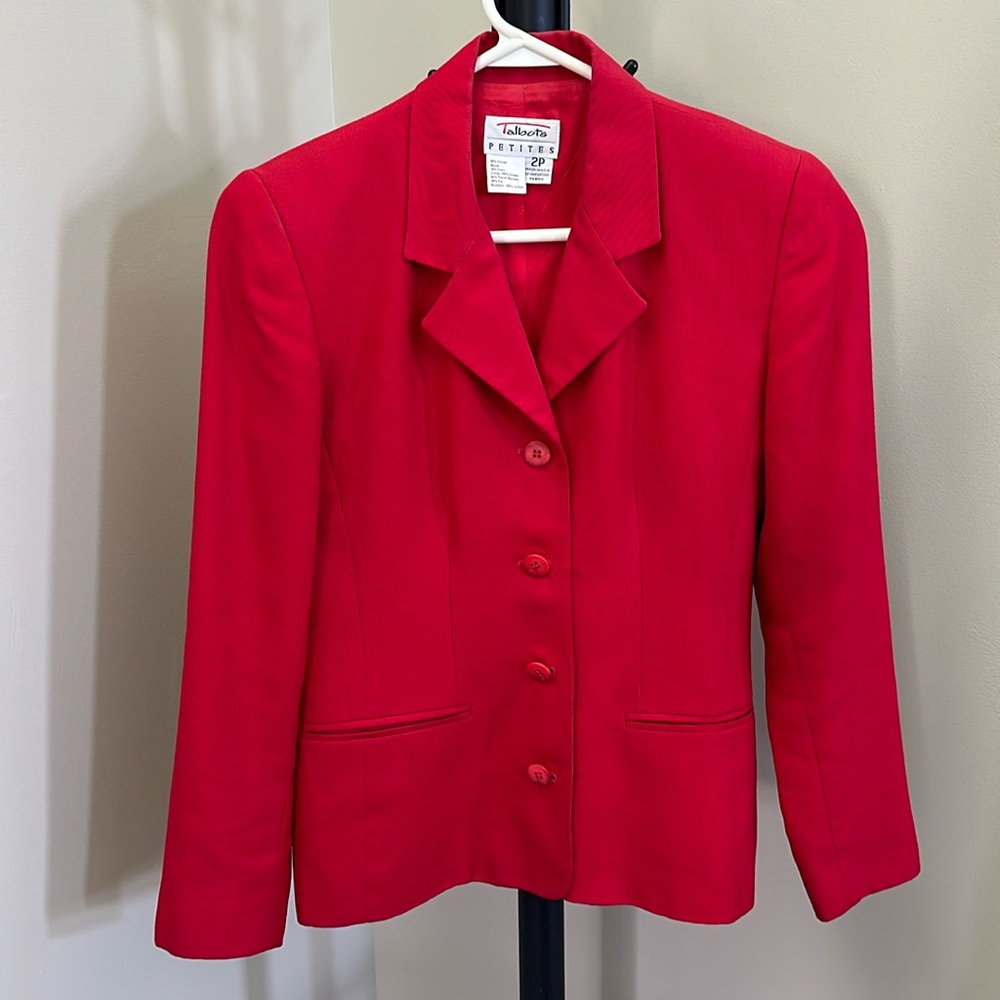 Vintage Talbots red blazer